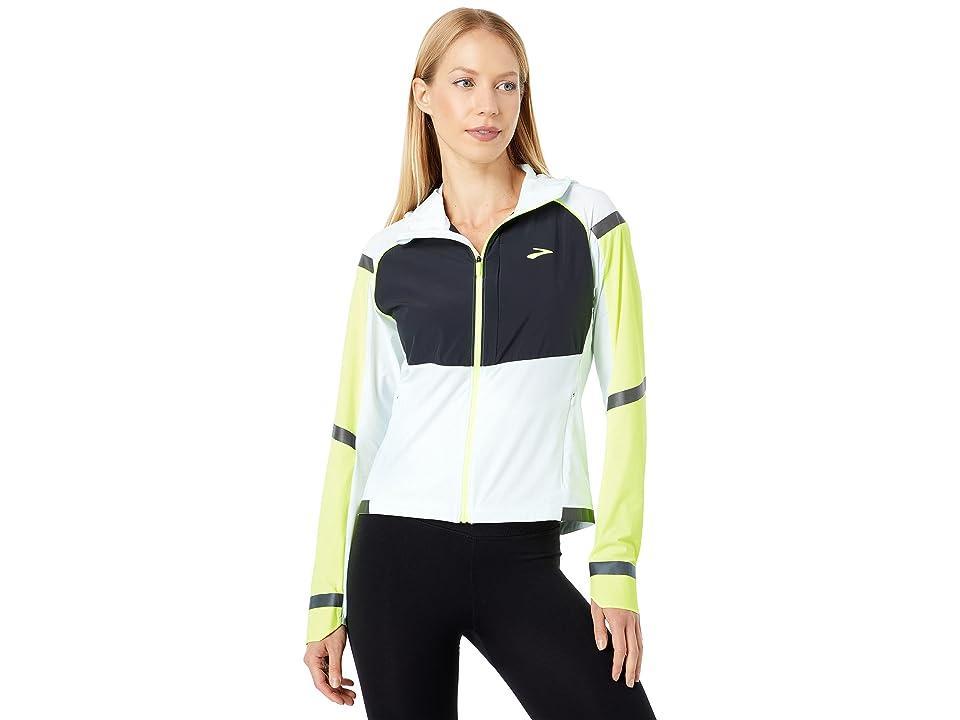 Brooks Carbonite Jacket (Icy Grey/Black/Nightlife) Women's Clothing Product Image