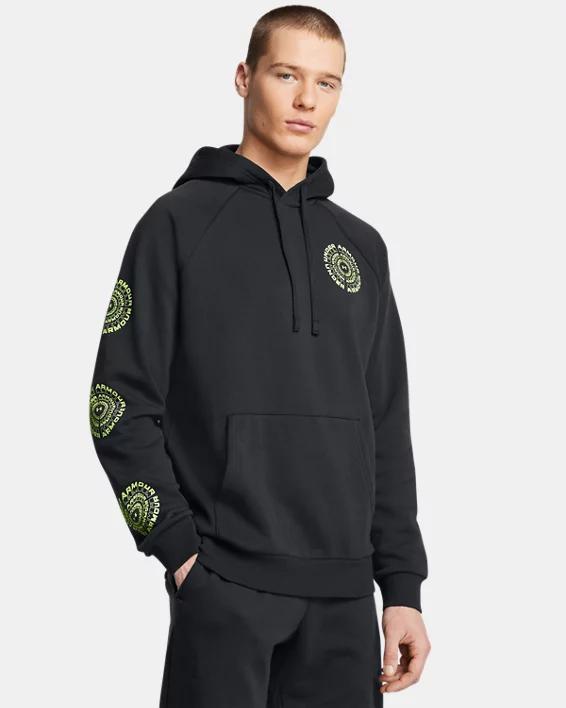 Men's UA Rival Fleece High Brand Read Logo Hoodie Product Image