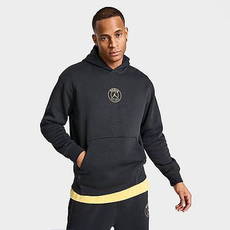 Jordan Mens Jordan PSG HBR Fleece Pullover - Mens Black/Cargo Khaki Product Image