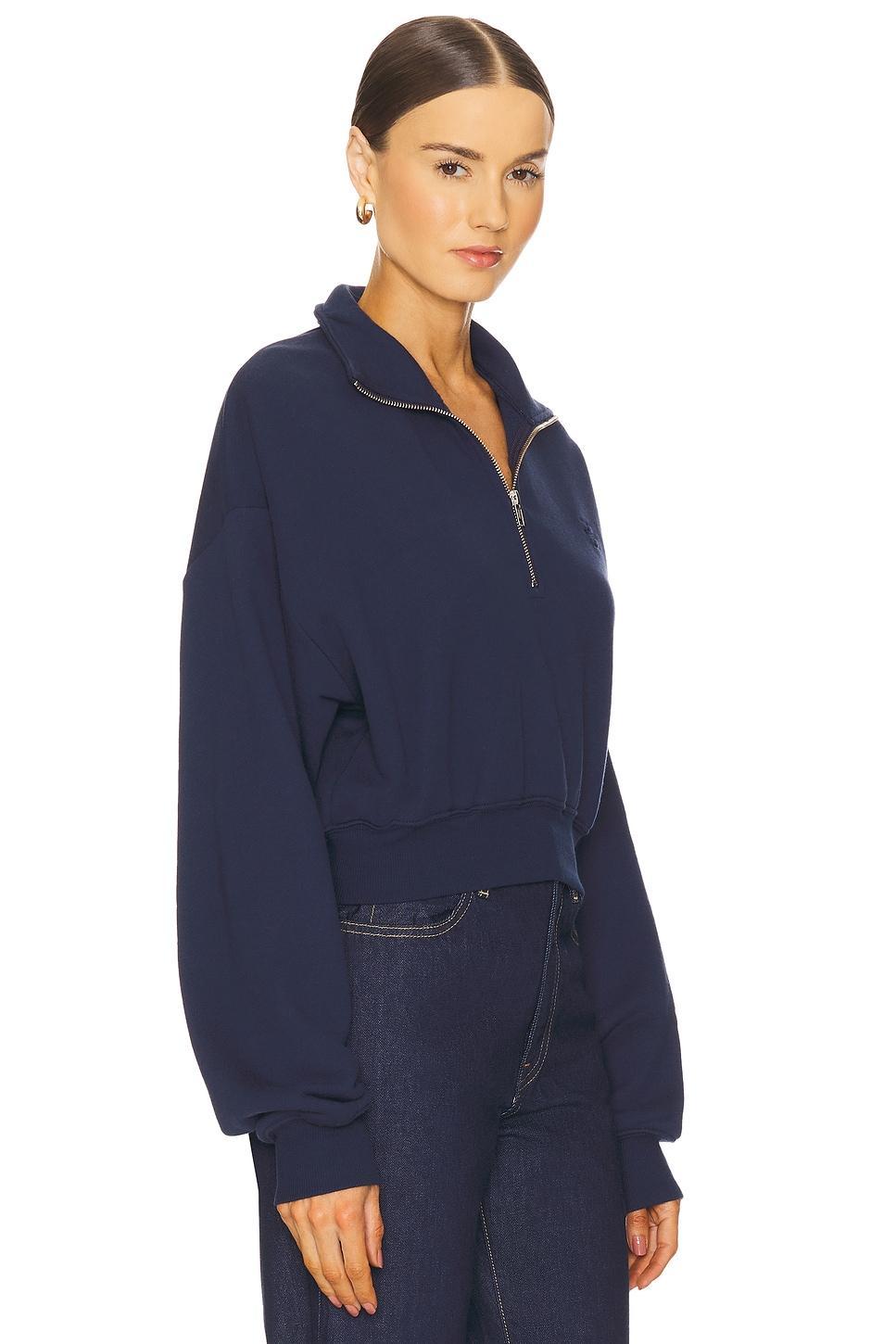 Cropped Half Zip Sweatshirt Eterne Product Image