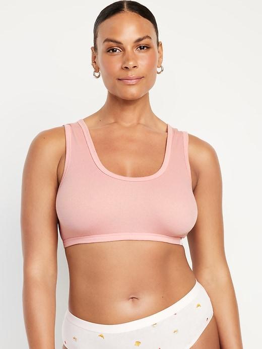 Rib-Knit Bralette Top Product Image