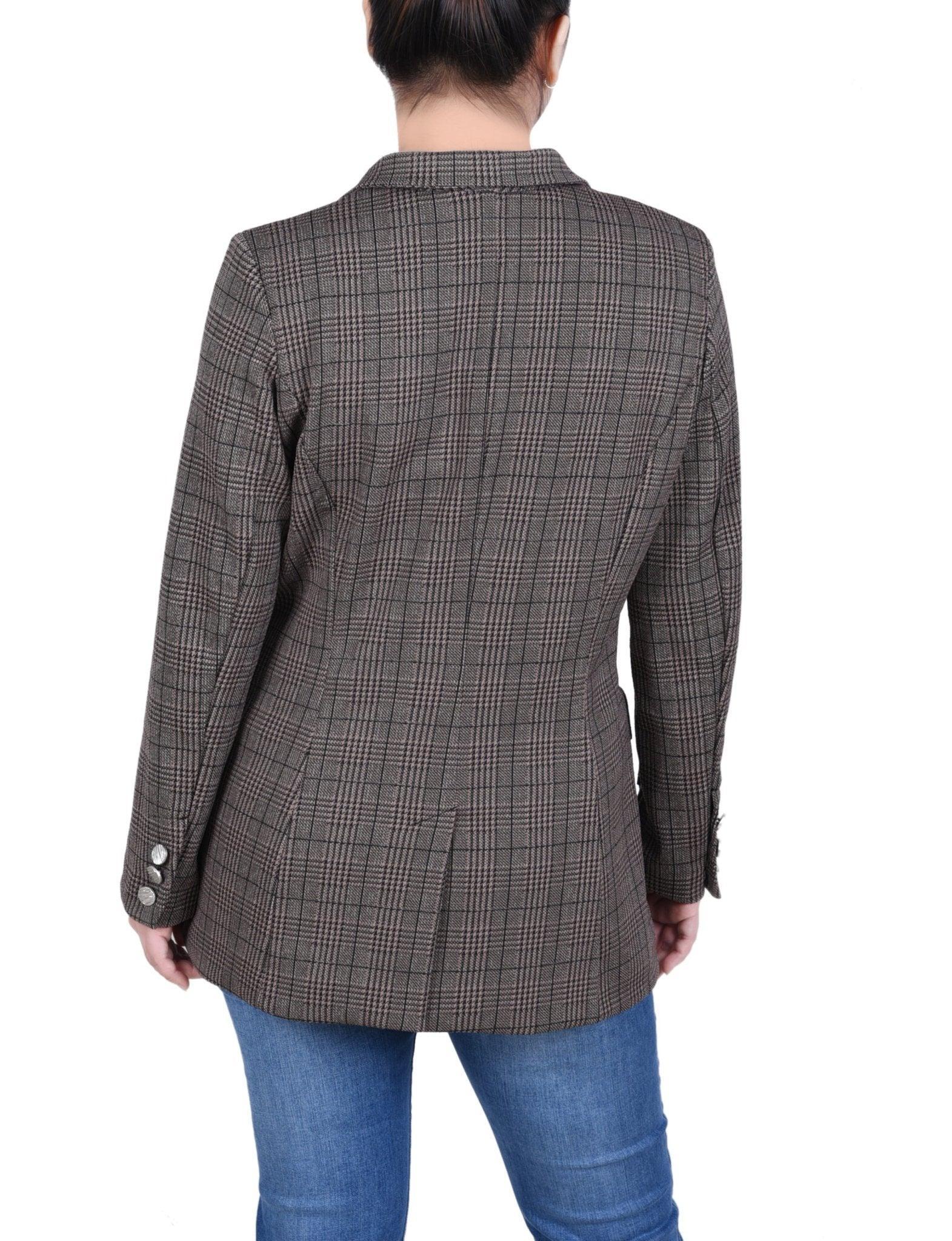 Long Sleeve Ponte Jacket - Petite Product Image