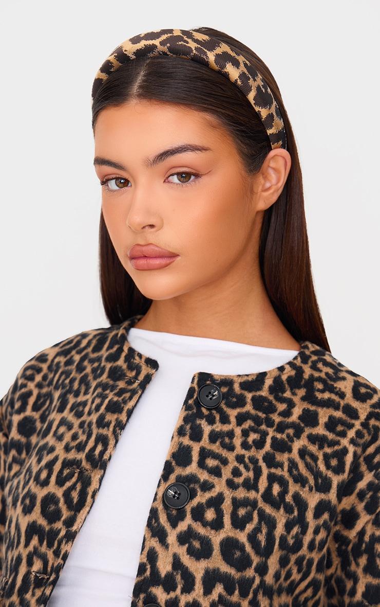 Leopard Print Padded Headband Product Image