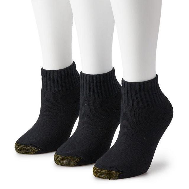 Womens GOLDTOE 3-pack Ultra Tec Quarter Socks Product Image