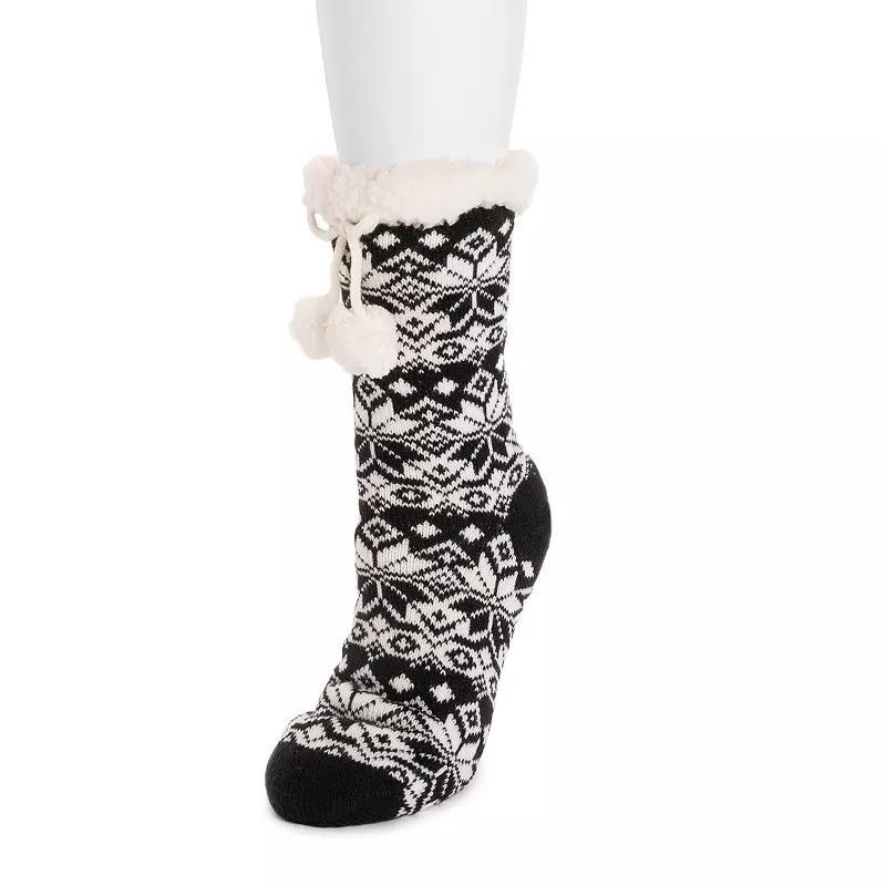 Womens MUK LUKS Patterned Cabin Slipper Socks Product Image