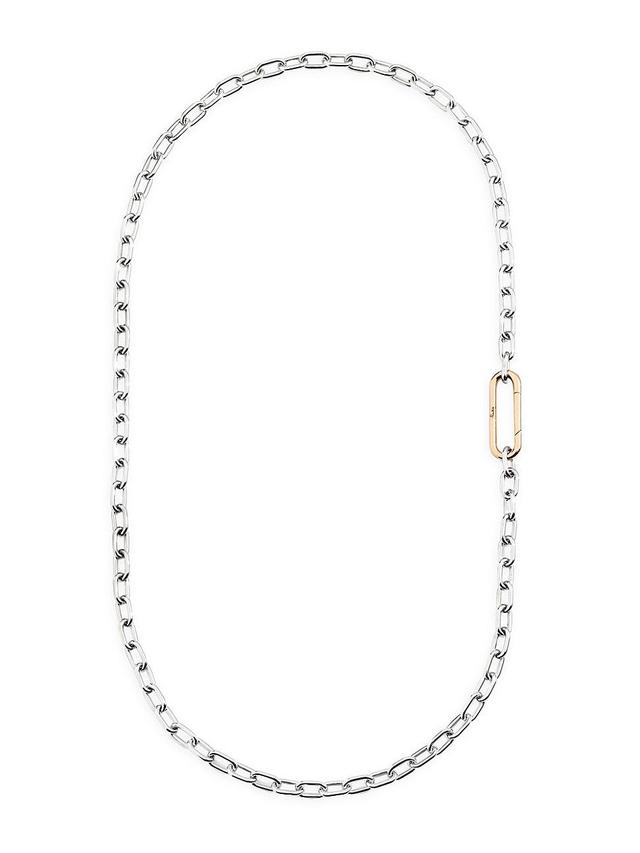 Womens Iconica 18K Rose & White Gold Chain Necklace Product Image