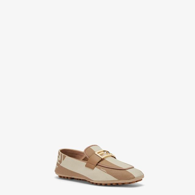 BaguetteBeige canvas loafers Product Image