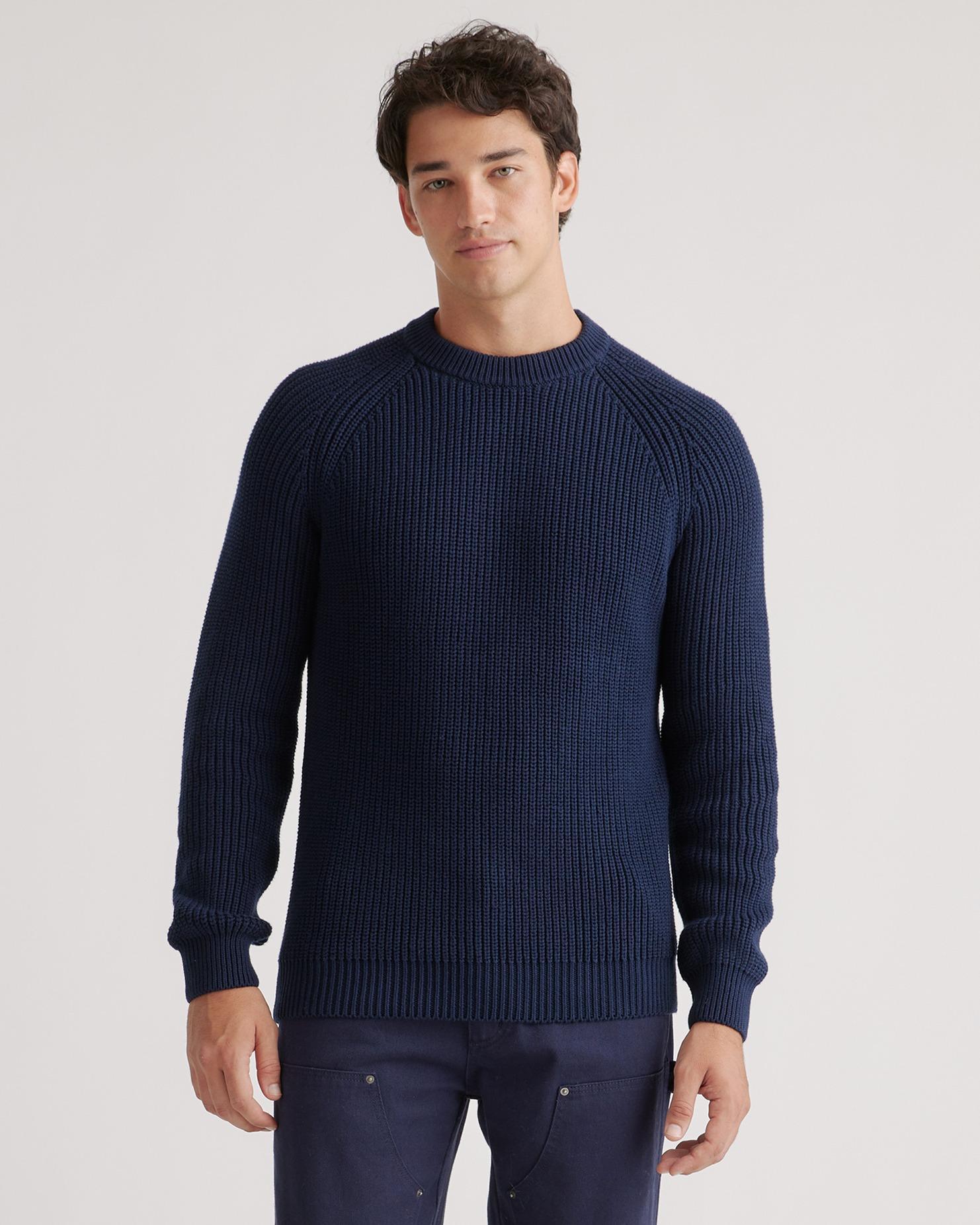 Men's Fisherman Crew Sweater Organic Cotton, Organic Cotton (sweaters) Product Image