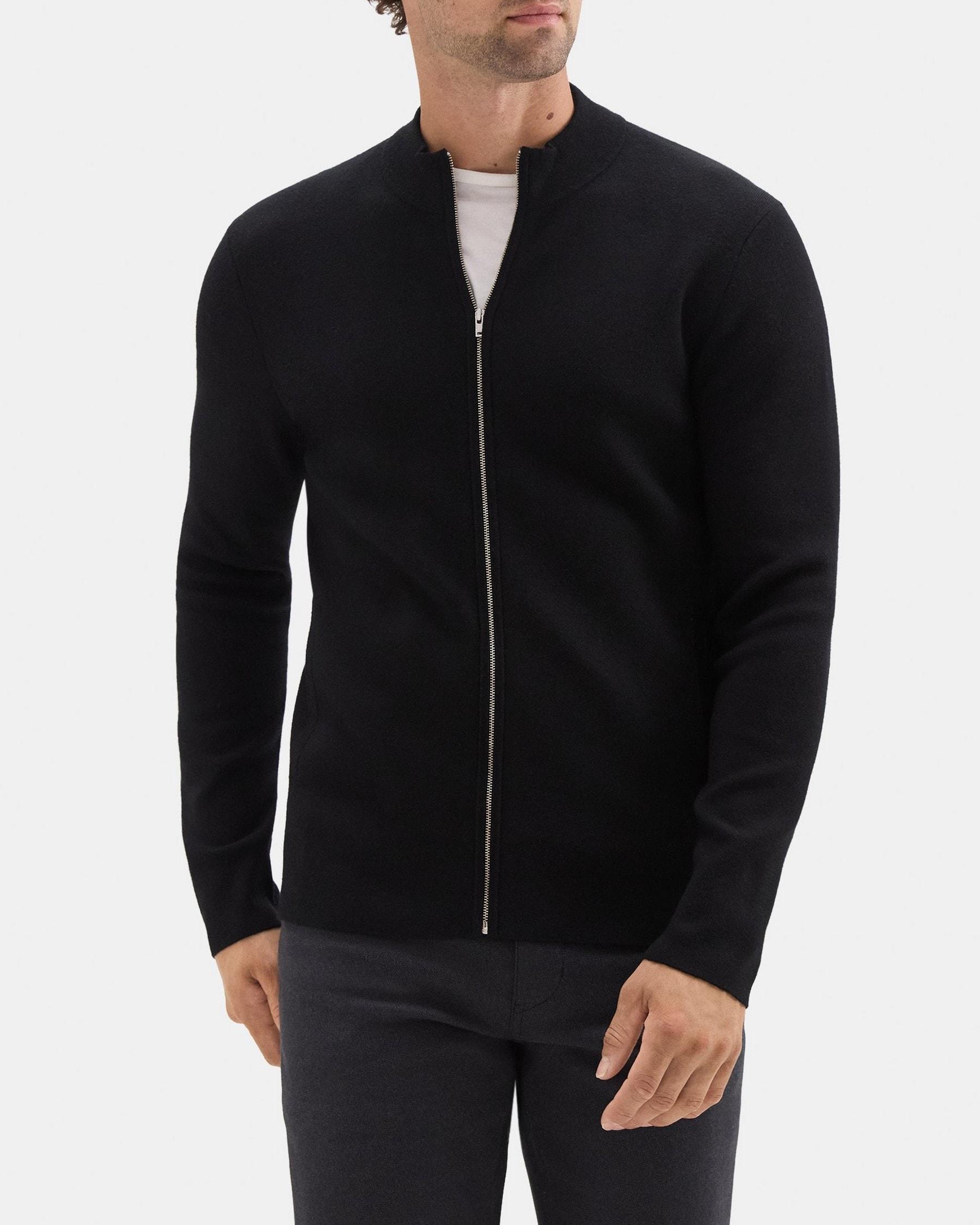 Zip-Up Cardigan in Merino Wool product image