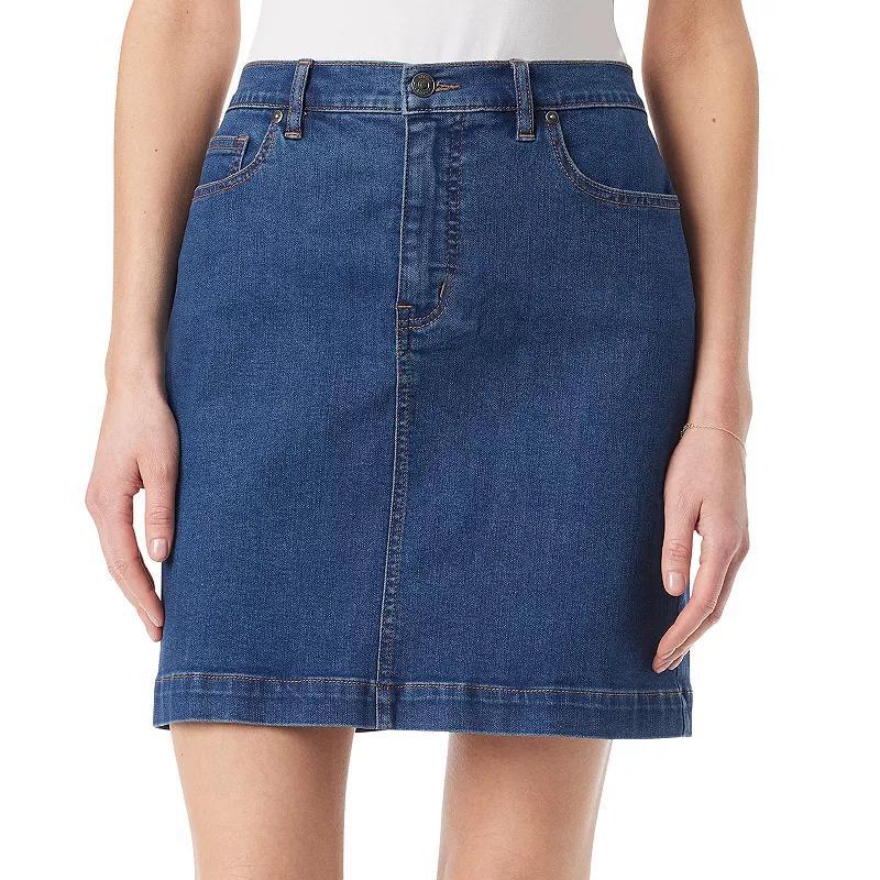 Gloria Vanderbilt Womens Denim Mini Skirt product image