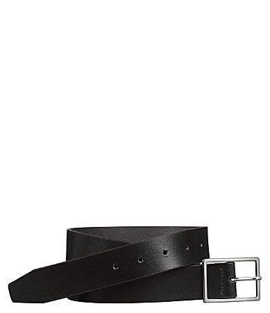 Johnston  Murphy Mens Polished Nickel Buckle Belt Product Image