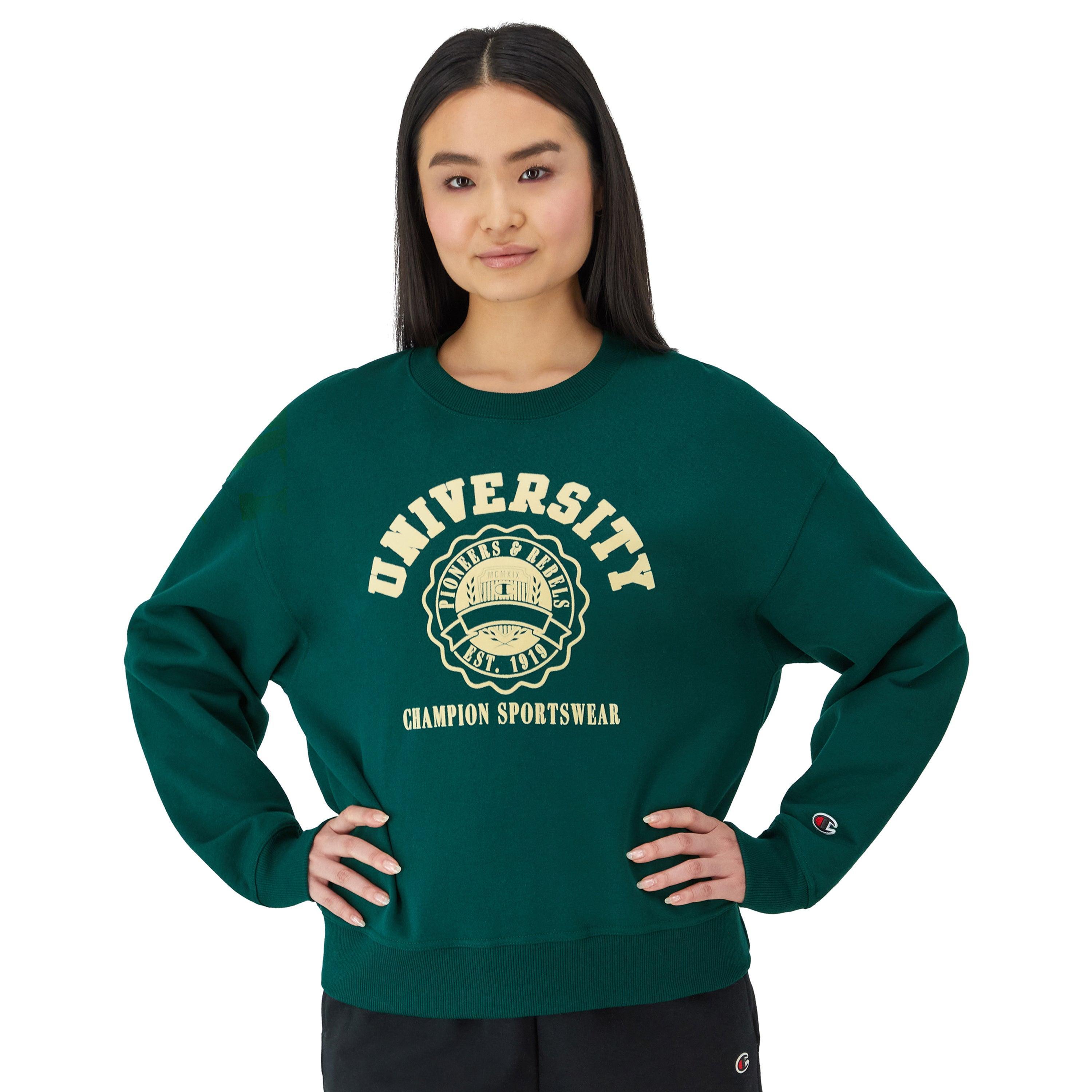 Champion Womens University Fleece Crewneck Sweatshirt Product Image