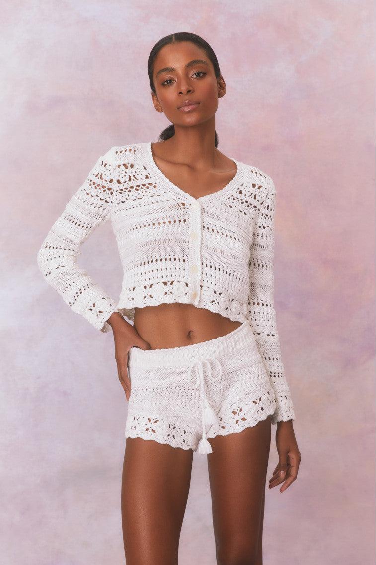 Middleton Cotton Crochet Cardigan Product Image