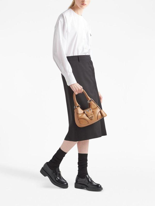 Moon Padded Nappa-leather Bag In Brown Product Image