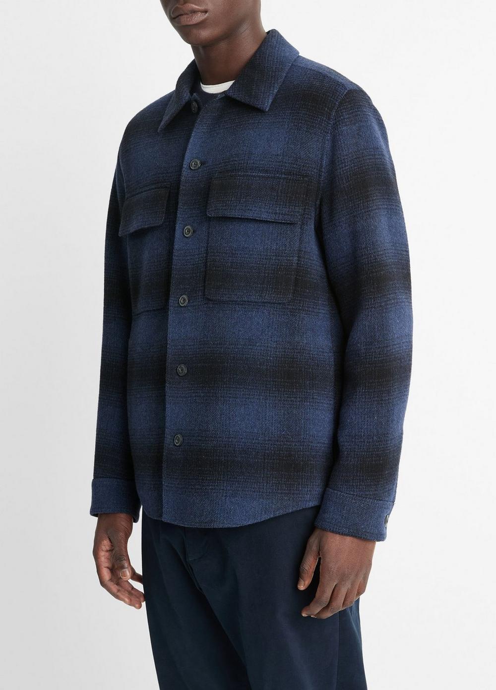 Plaid Splittable Shirt Jacket Product Image