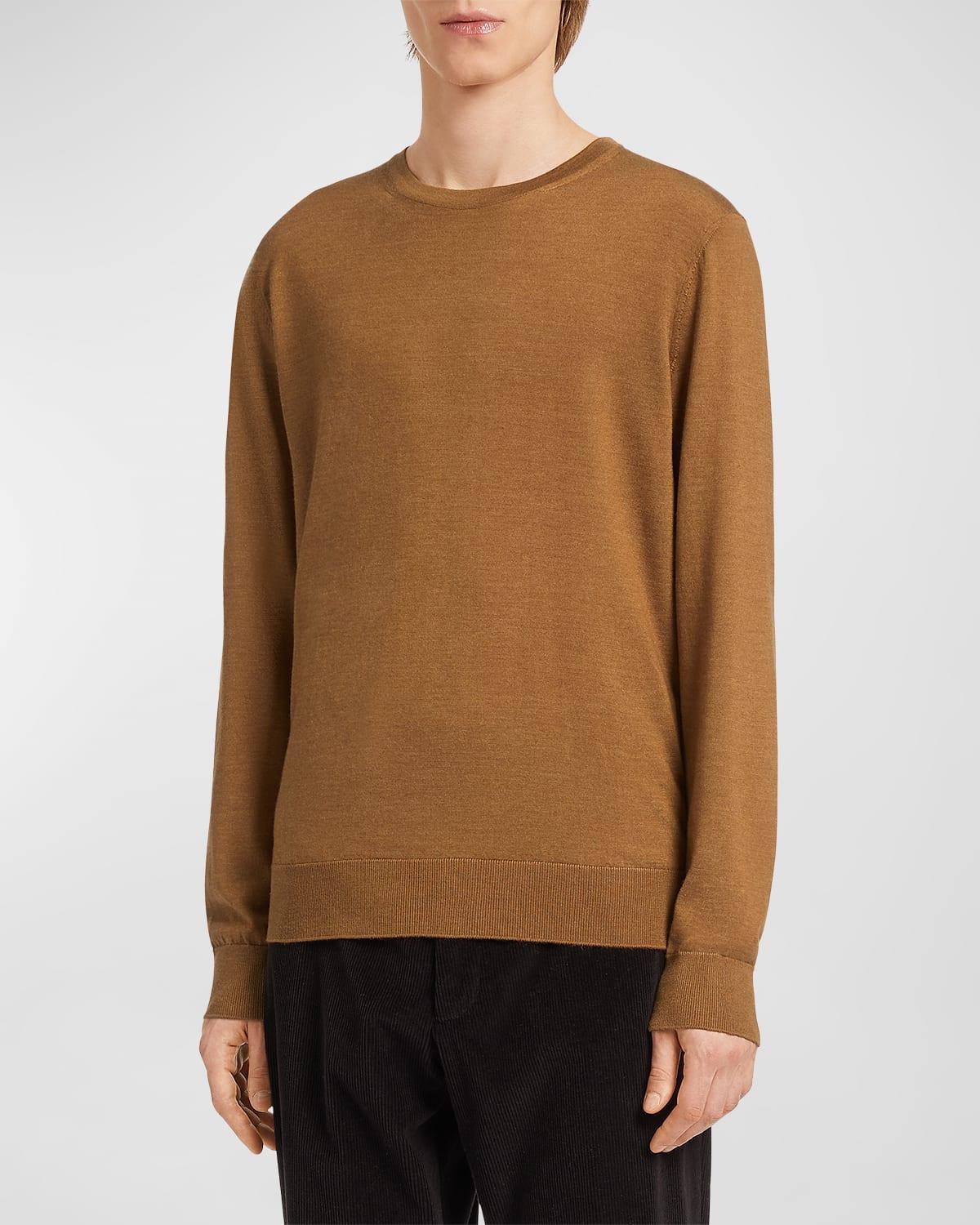 Mens Cashmere-Silk Casheta Light Crewneck Sweater Product Image