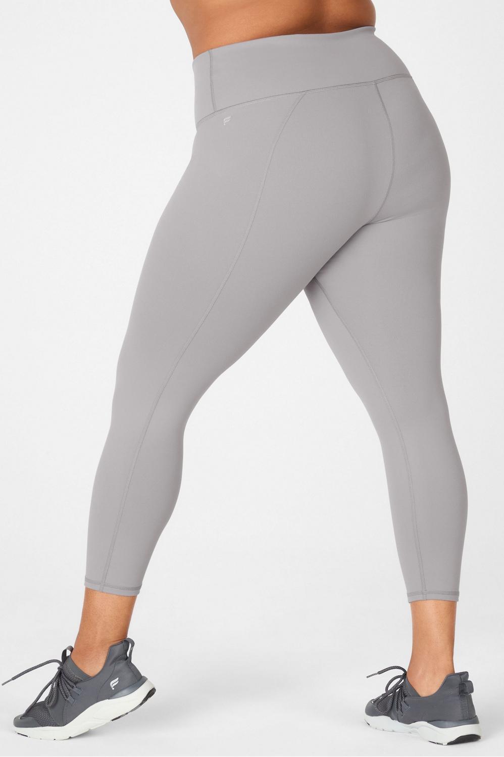 Fabletics Define High-Waisted 7/8 Legging Womens Quarry Grey plus Size 4X Product Image