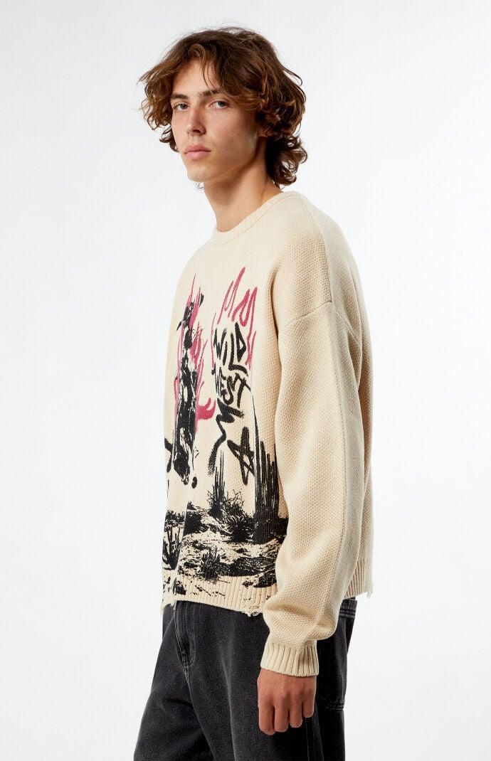 Mens Wild West Cropped Sweater Product Image