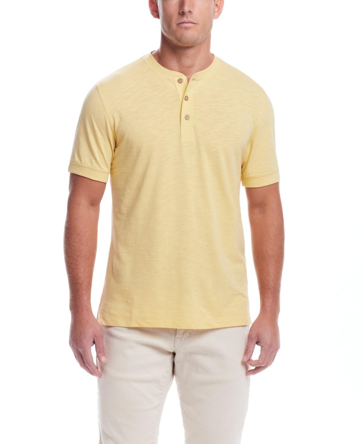 Weatherproof Vintage Mens Short Sleeve Melange Henley Shirt Product Image