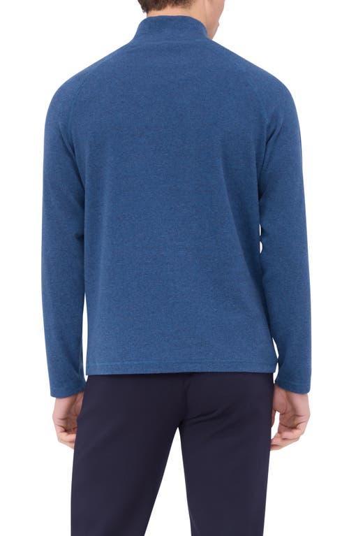 BUGATCHI Men's Quarter-zip Knit Sweater In Navy Product Image