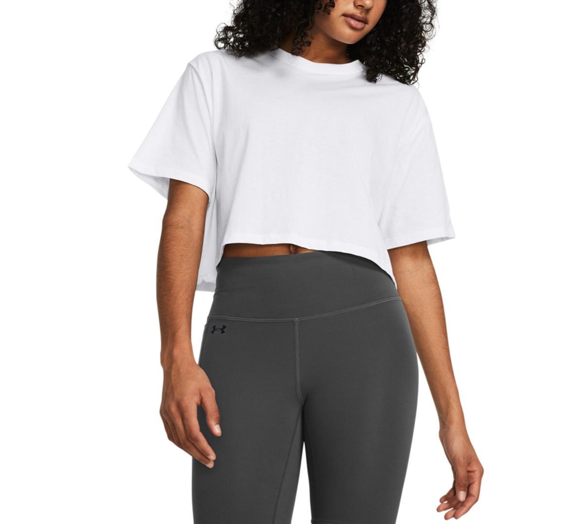 Womens UA Campus Boxy Crop Short Sleeve Product Image