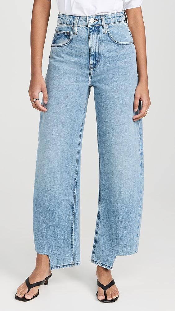 FRAME Long Barrel Released Inside Step Fray Jeans | Shopbop Product Image