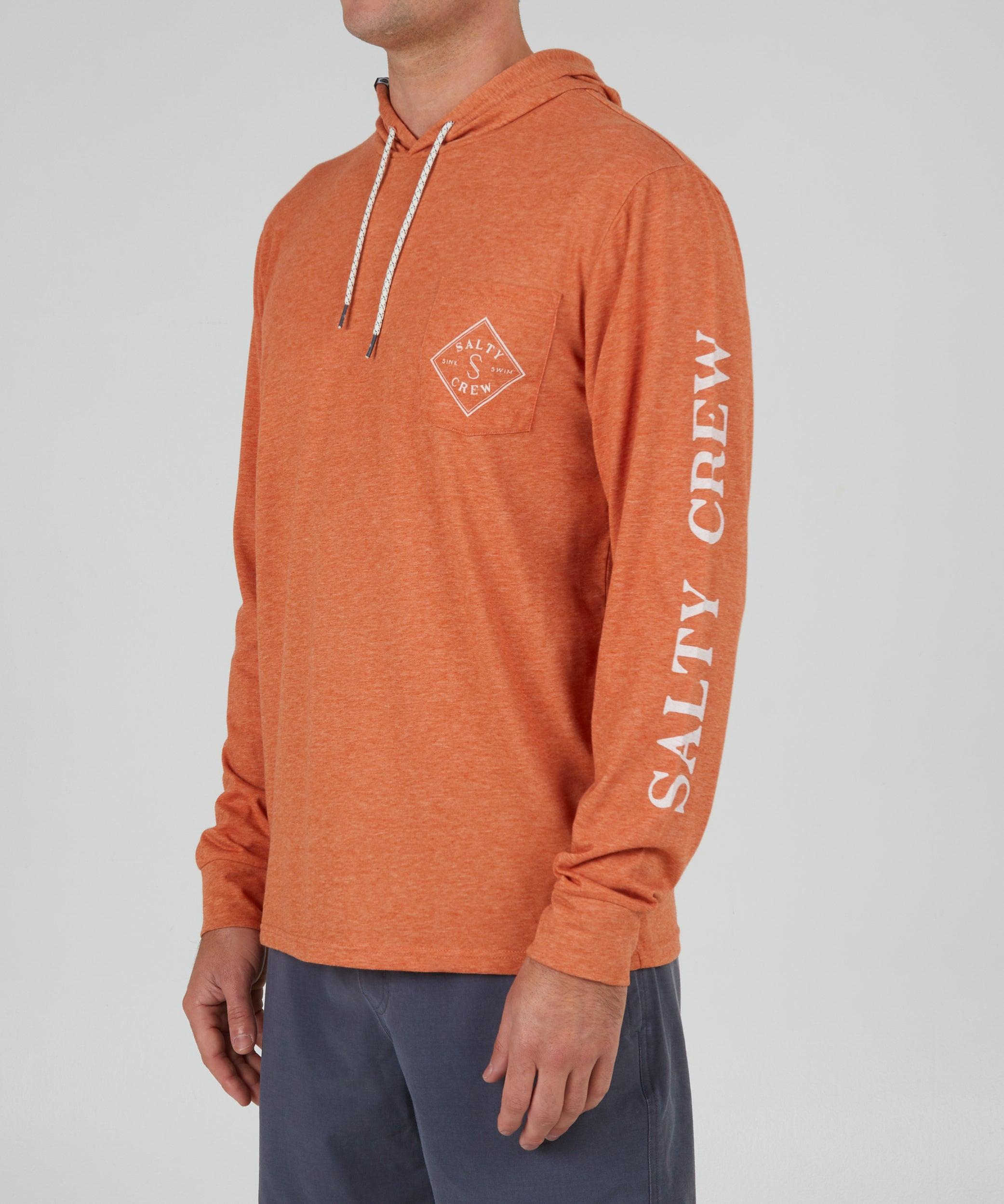 Tippet Pocket Hood Tech Tee - Rust Male Product Image