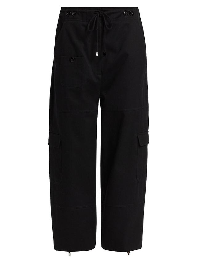 Womens Cotton Cargo Trousers Product Image