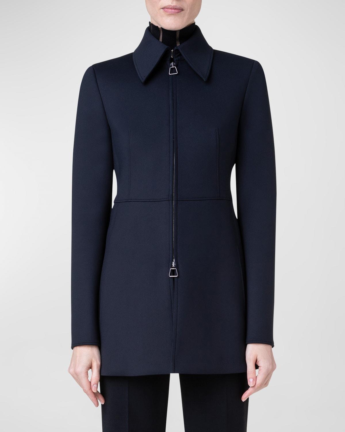 Womens Techno Zip-Front Blazer Product Image