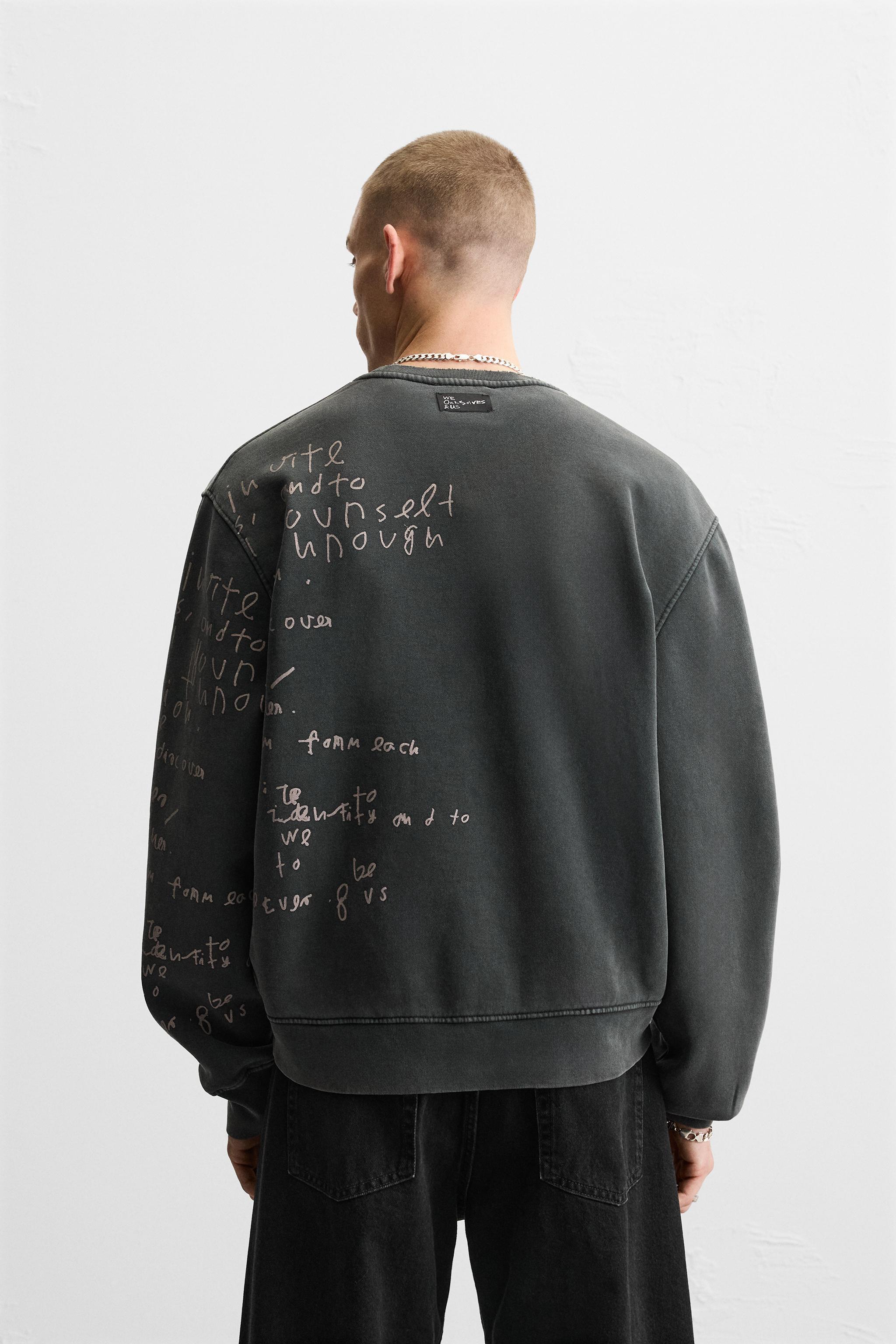 TEXT PRINT SWEATSHIRT Product Image