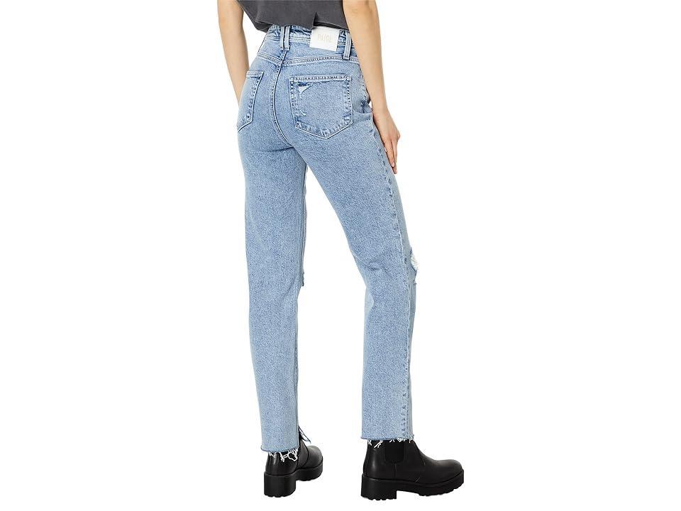 Paige Stella Raw Inseam Slit Raw Hem in Louella Destructed (Louella Destructed) Women's Jeans Product Image