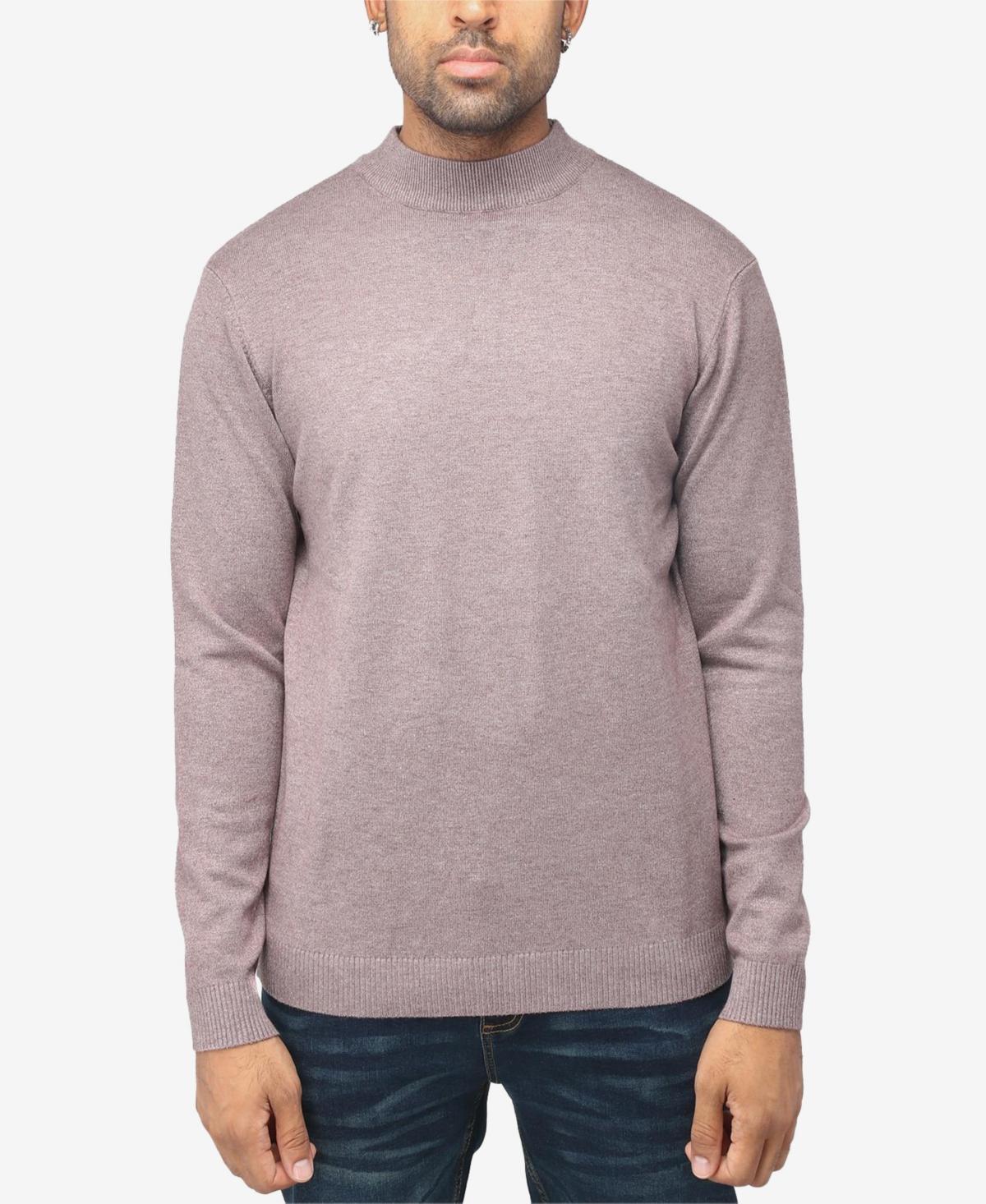 X-Ray Mens Basice Mock Neck Midweight Pullover Sweater Product Image