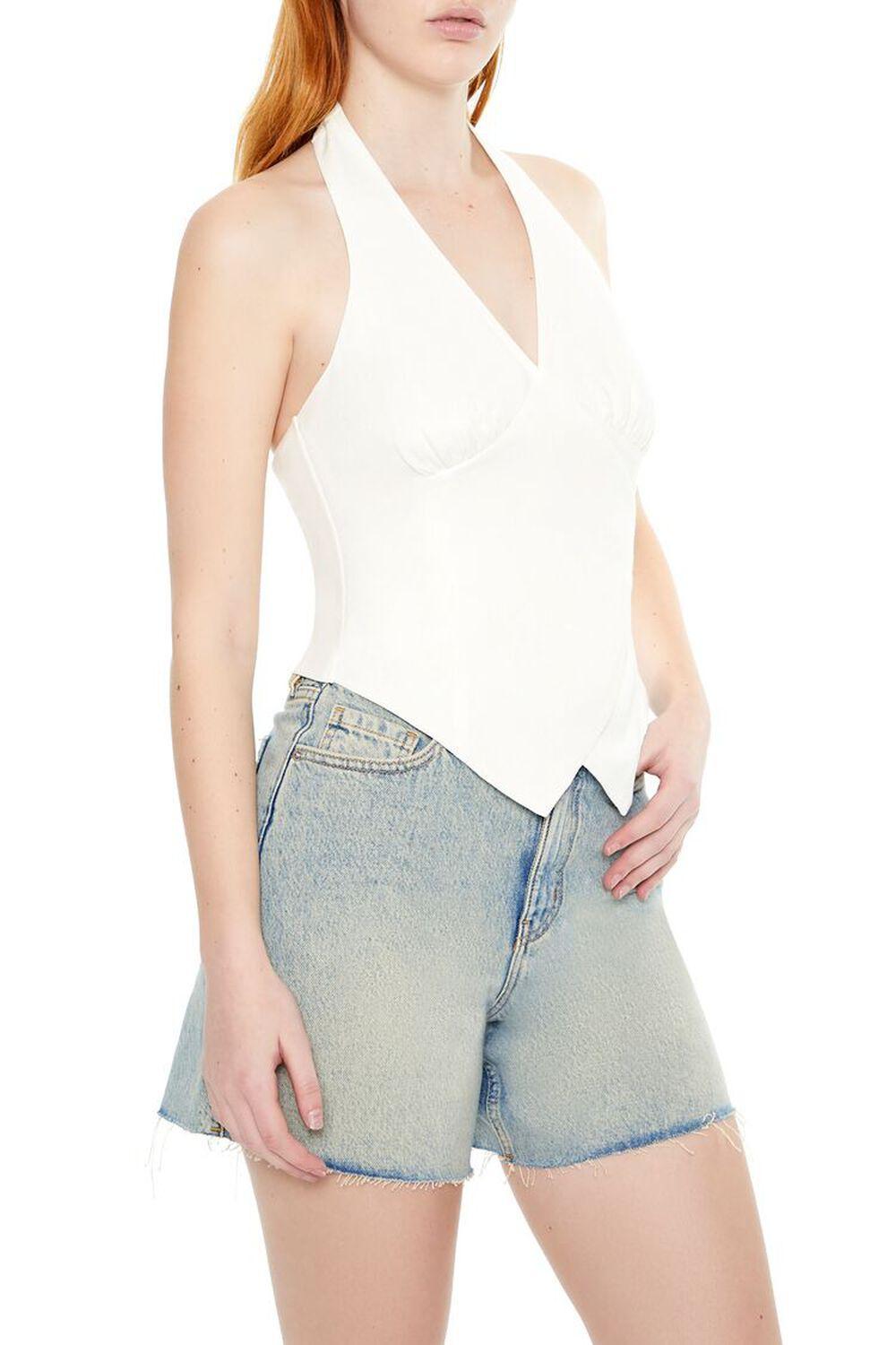 Linen-Blend Halter Top | Forever 21 Product Image