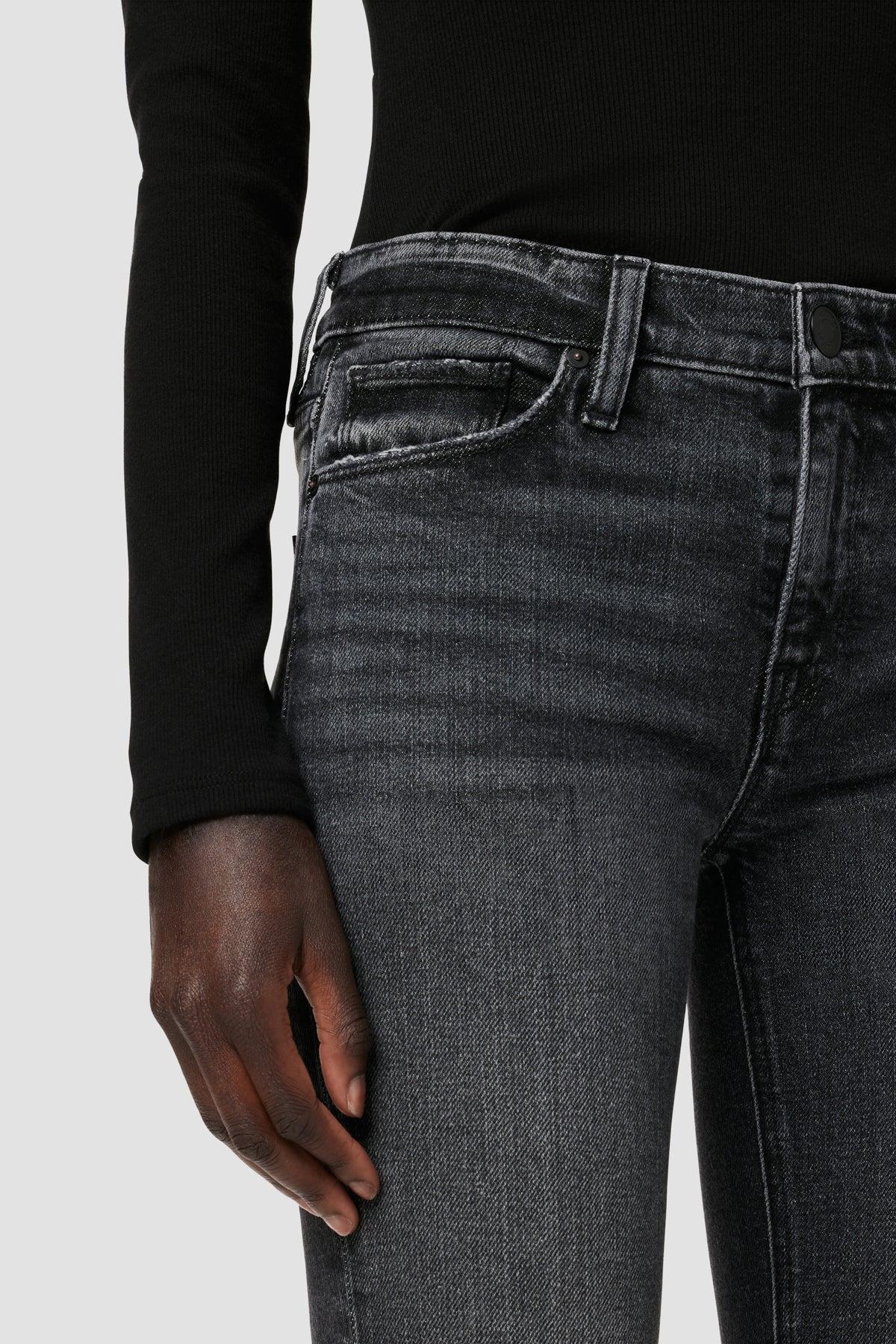 Nico Mid-Rise Straight Jean w/ Slit Hem Female Product Image