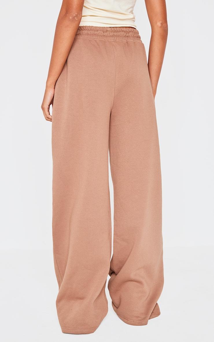 Taupe Drawcord Wide Leg Sweatpants Product Image