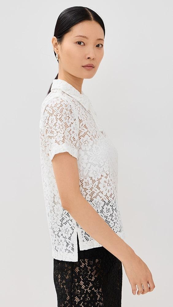 Proenza Schouler Kennedy Top in Stretch Lace | Shopbop Product Image