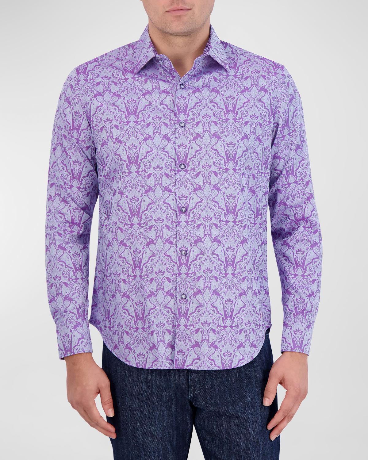 Mens Highland Abstract Button-Front Shirt Product Image