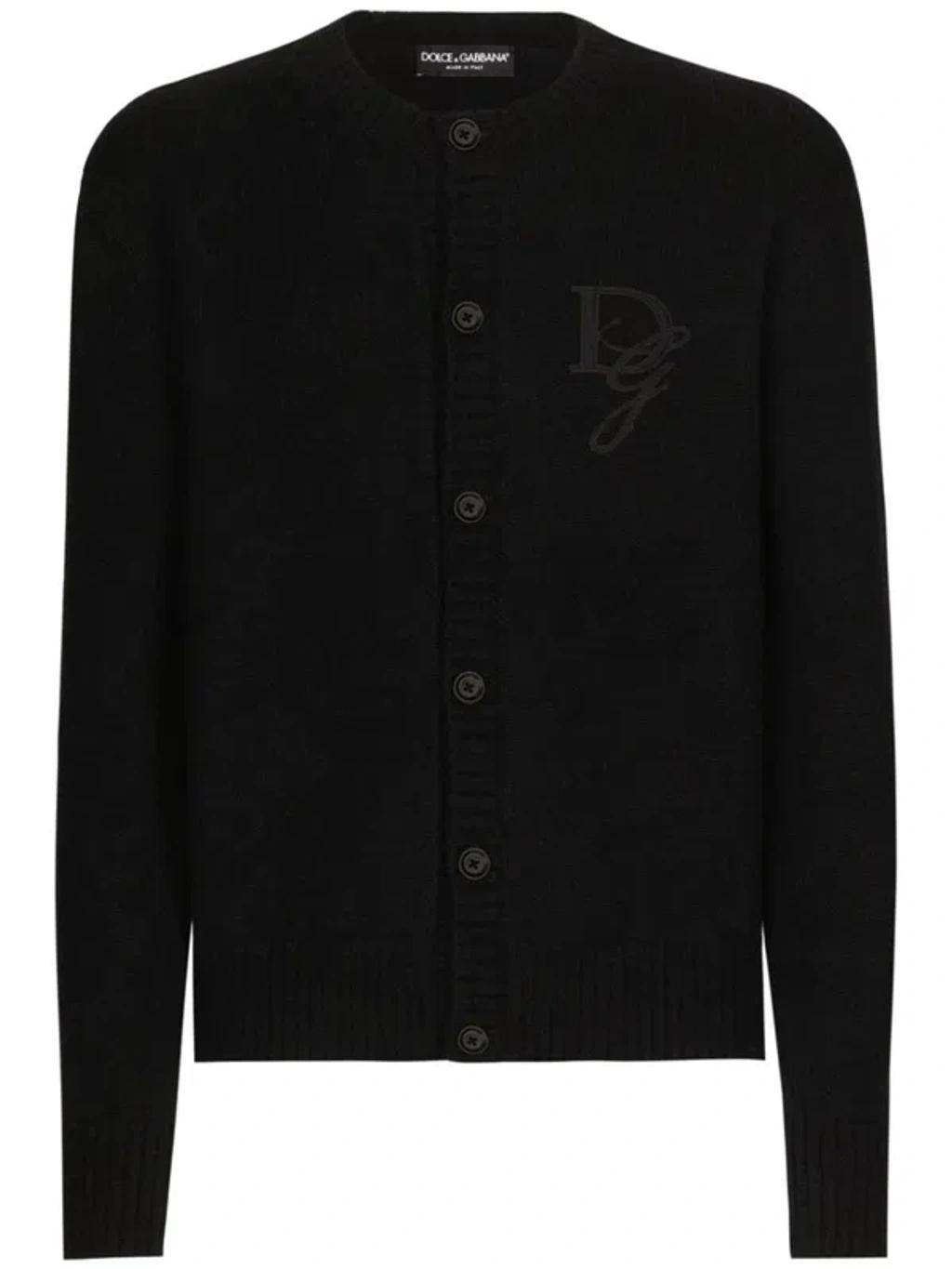 Button-down Cardigan In Black Product Image