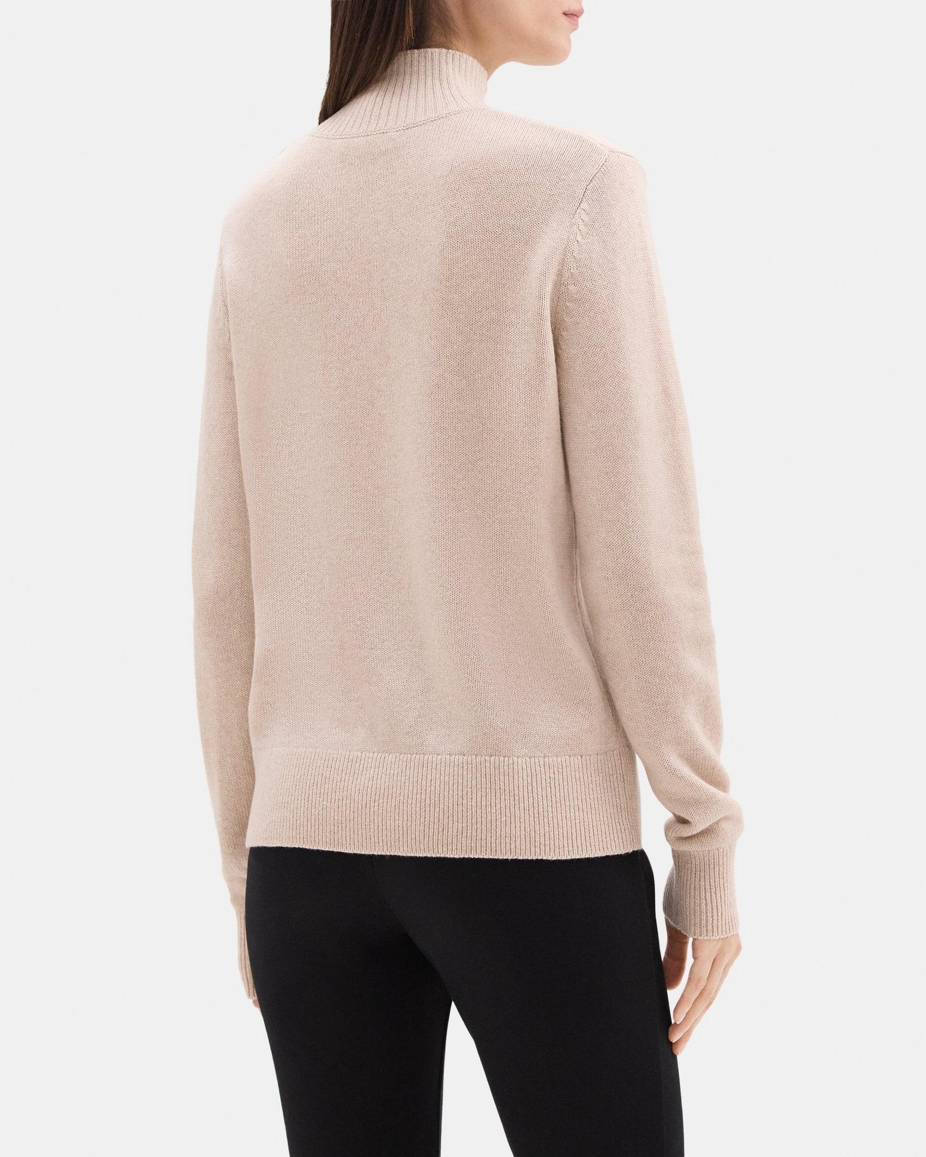 Half-Zip Turtleneck Sweater in Wool Product Image