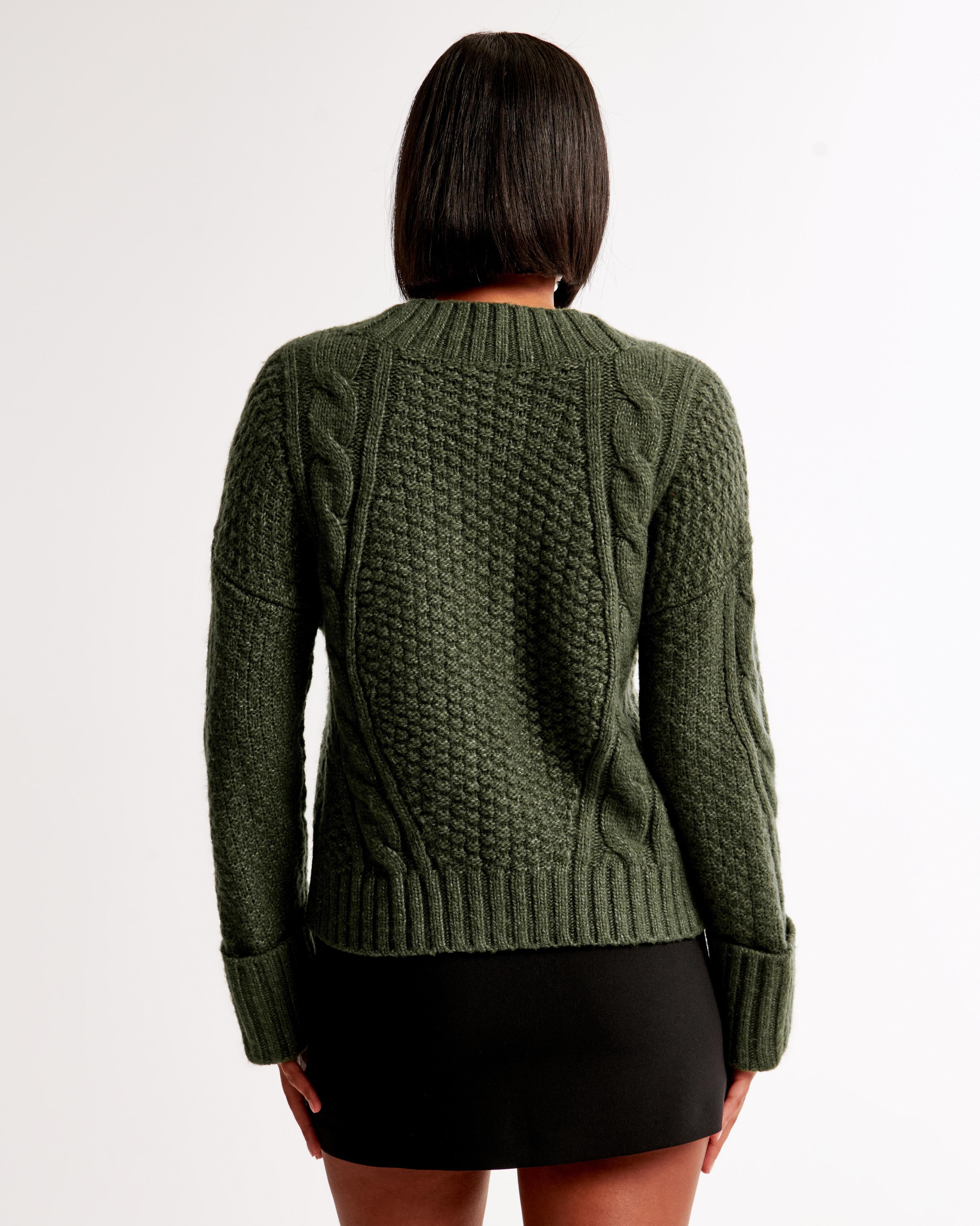 Seed-Stitch Cable Cardigan Product Image