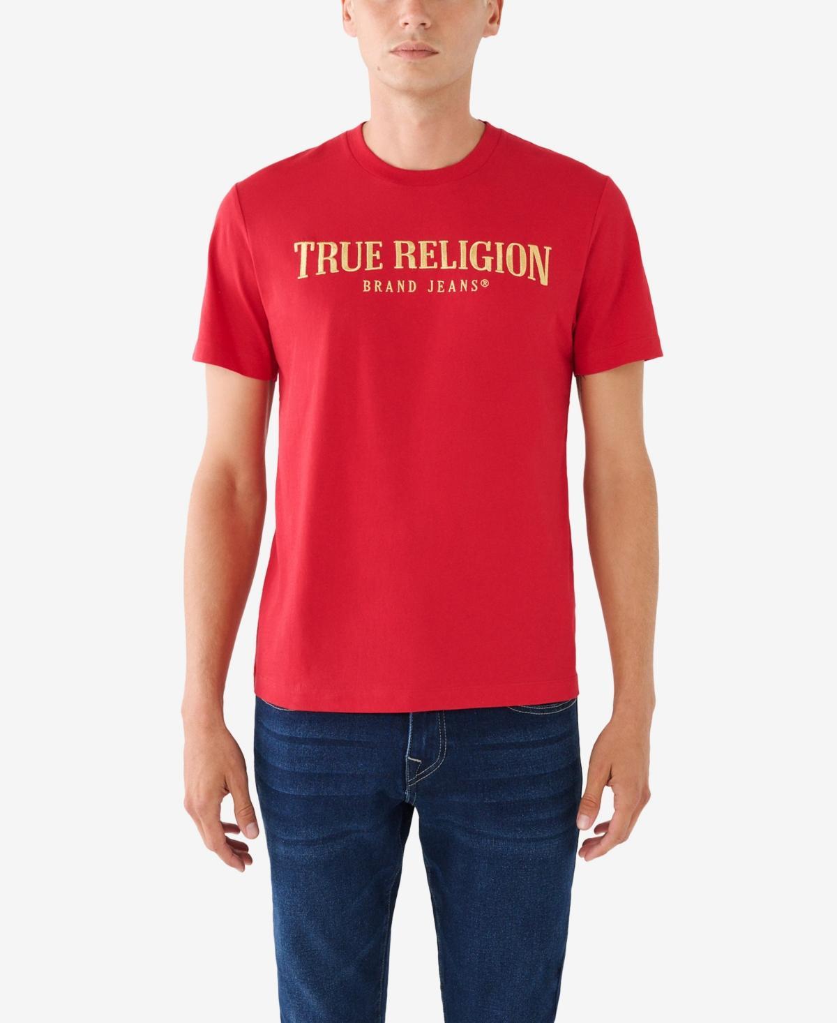 True Religion Brand Jeans Gold Arch Embroidered T-Shirt Product Image