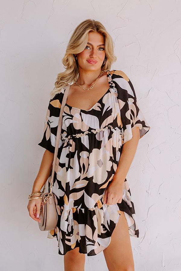 Seeking The Shore Shift Dress in Black Product Image