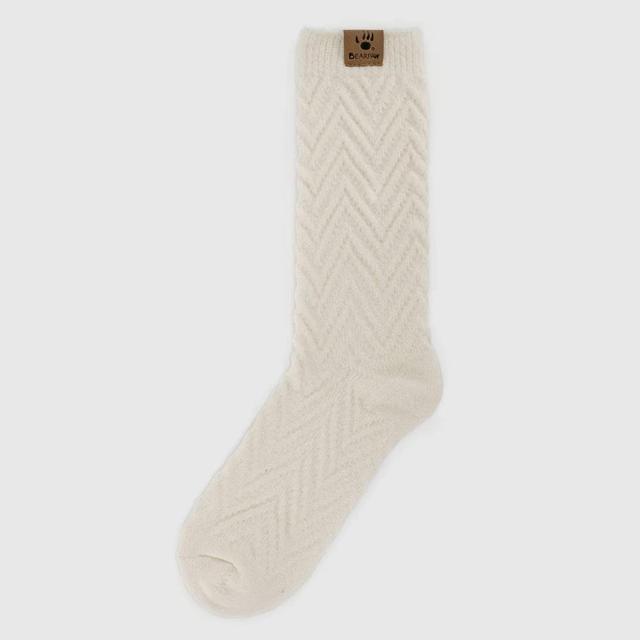 Bearpaw Womens Chevron Textured Boot Socks 5-10 Product Image