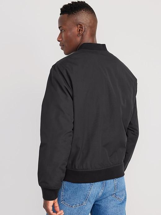 Water-Resistant Zip Bomber Jacket Product Image