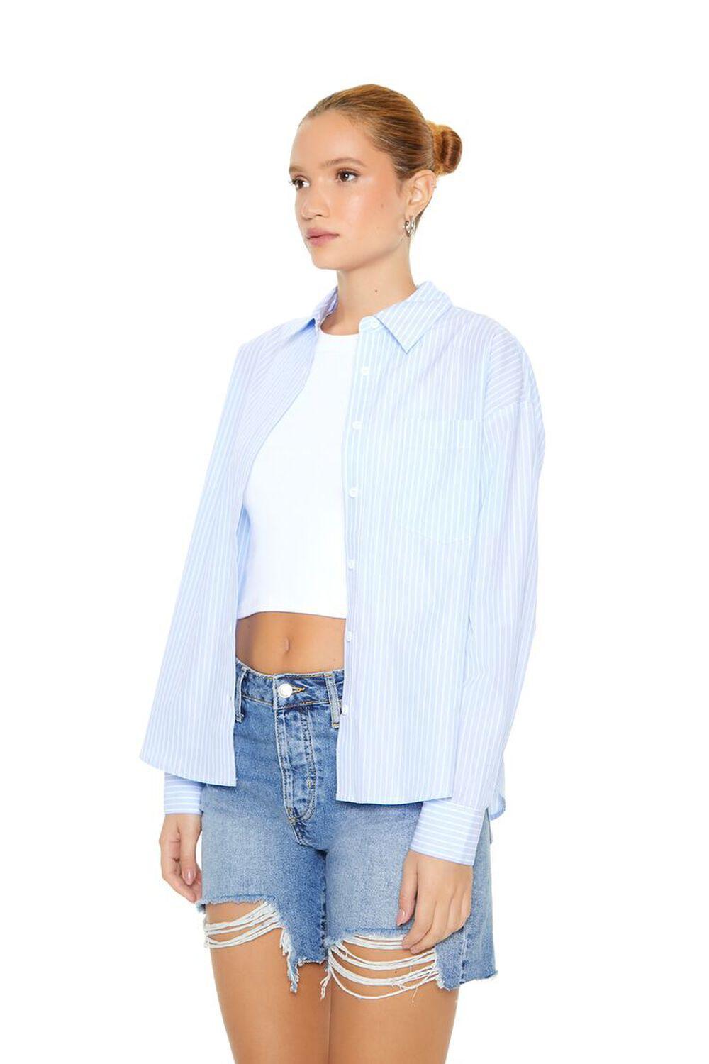 Striped Poplin Shirt | Forever 21 Product Image