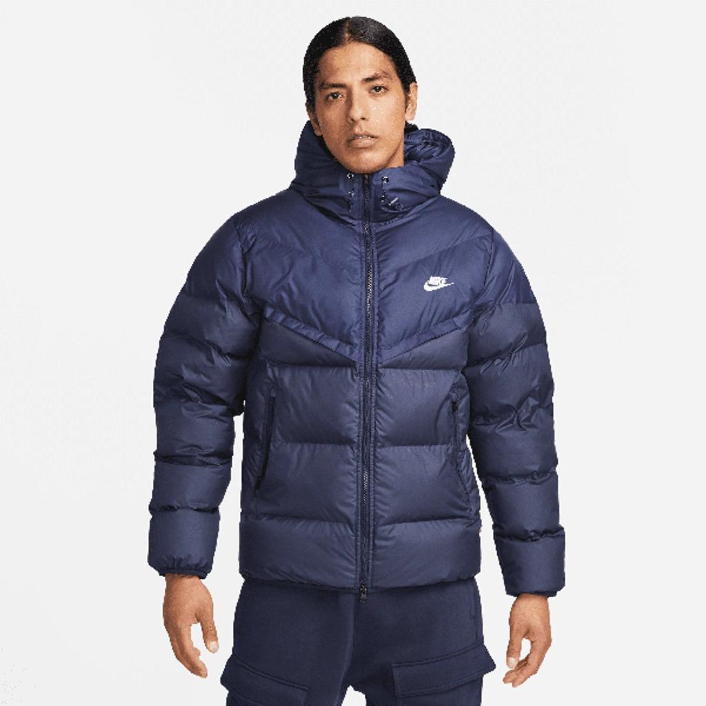 Men's Windrunner Primaloftâ® Storm-fit Hooded Puffer Jacket In Blue Product Image