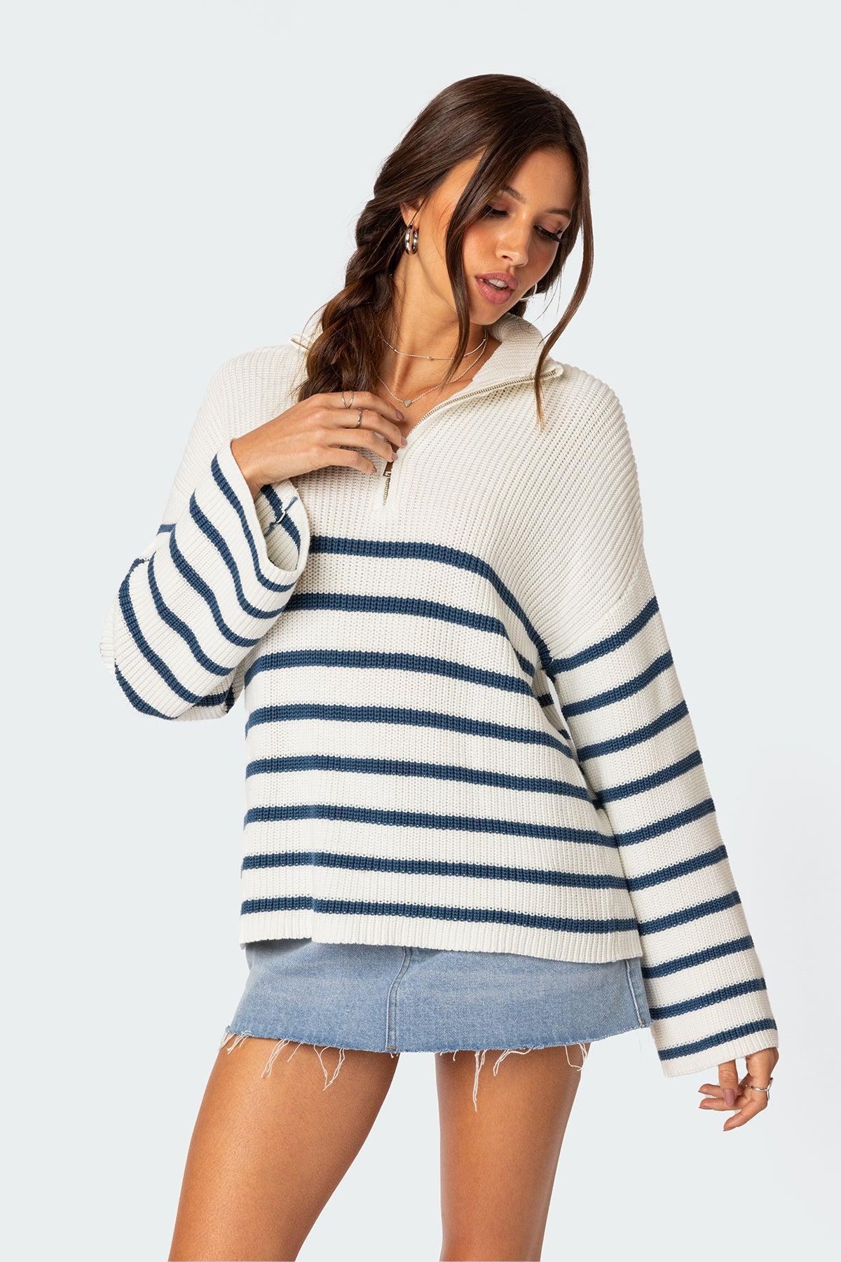 Oversized Quarter Zip Sweater Product Image