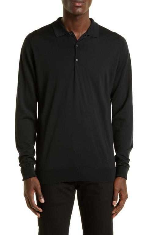 John Smedley Cotswold Wool Polo Sweater Product Image