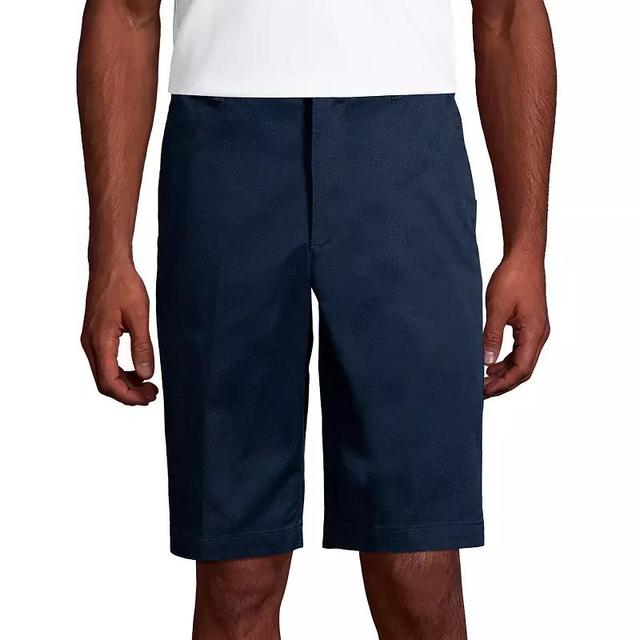 Mens Lands End Plain Front Wrinkle-Resistant Chino Shorts Product Image