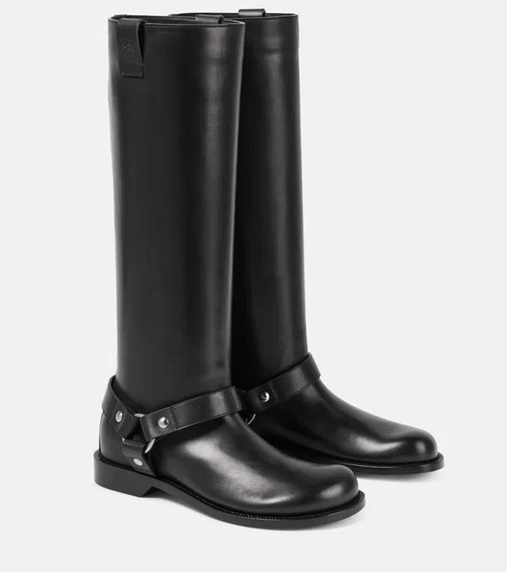 Campo Leather Biker Boots In Black Product Image